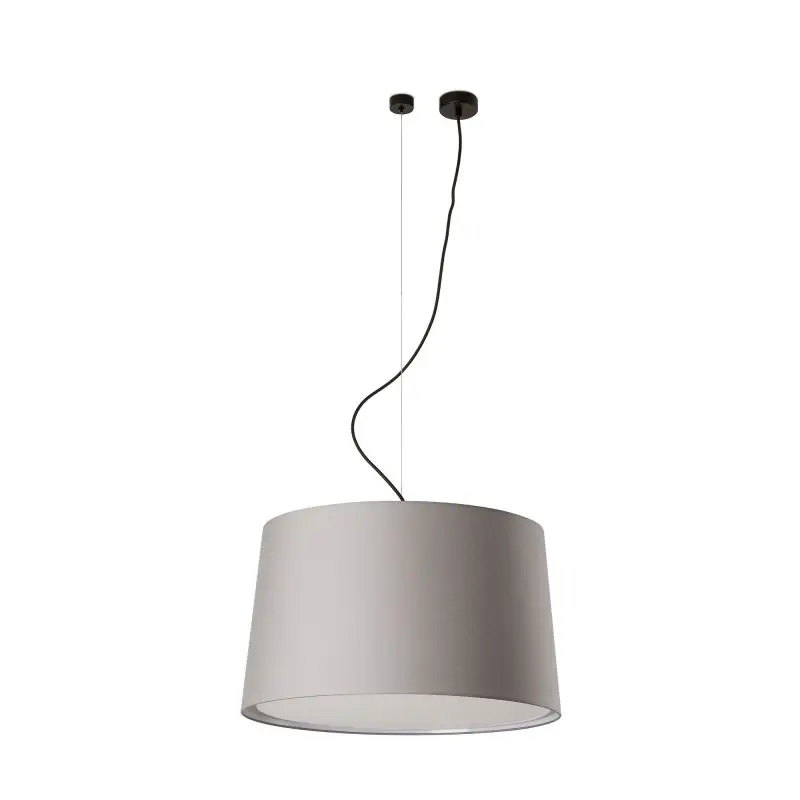 Weekendaanbieding Faro Windsor D - hanglamp - Ø 64 x 37,5 cm - mat zwart en grijs