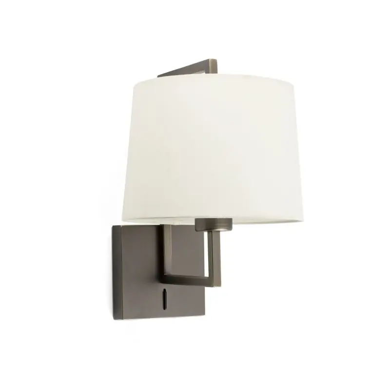Faro Frame - wandverlichting met schakelaar - 21,5 x 28 x 17,6 cm - beige en oud goud Groothandel