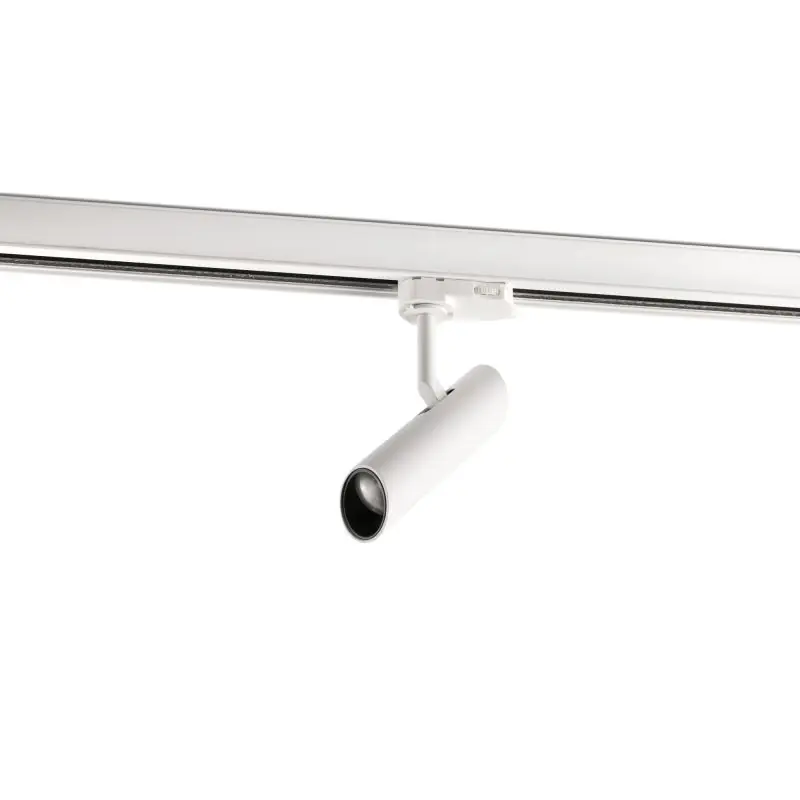 Faro Leo - rail spot - 3-fase railsysteem - 3,9 x 14,2 cm - 7W LED incl. - mat wit Fabrieksprijs