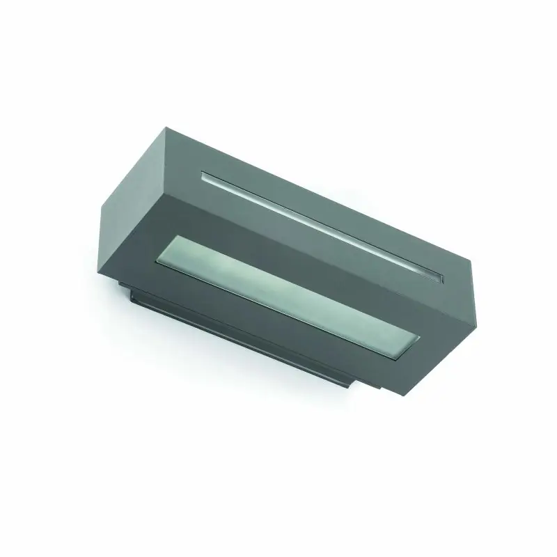 Gratis Retour Faro West II - wandverlichting - 28 x 12 x 7 cm - IP54 - donkergrijs