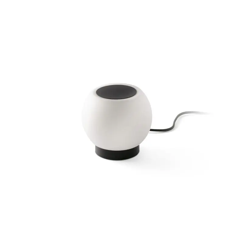 Exclusief Faro Moy - tafellamp - Ø 14 x 13 cm - 4W LED incl. - mat zwart en wit