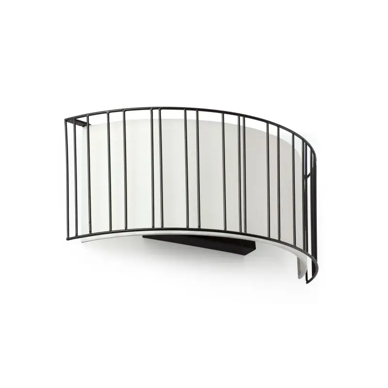 Faro Linda - wandverlichting - 38 x 15 x 16 cm - zwart en wit Lage Kosten