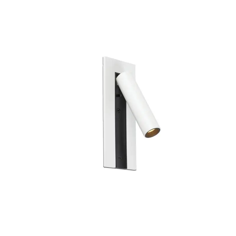 Faro Gabo - bedlamp met usb poort - 8 x 18,5 x 6,9 cm - 4,5W LED incl. - wit Bestseller