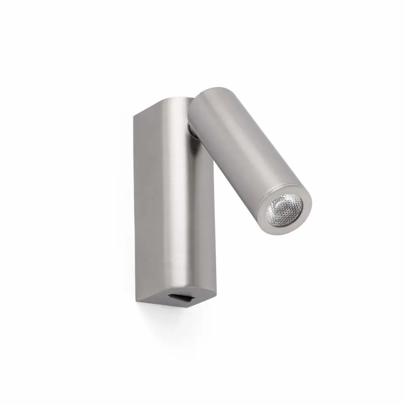 Geld-Terug-Garantie Faro Rob - wandverlichting met schakelaar - 3,5 x 15,5 x 11 cm - 3W LED incl. - satijn nikkel