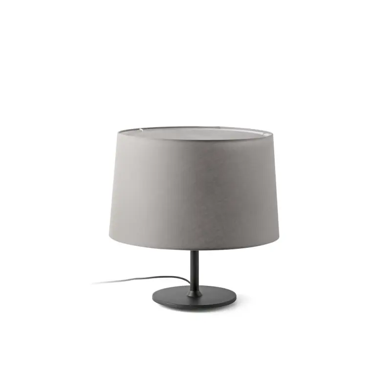 Faro Windsor - tafellamp - Ø 48,5 x 51 x 29 cm - mat zwart en grijs In De Mode