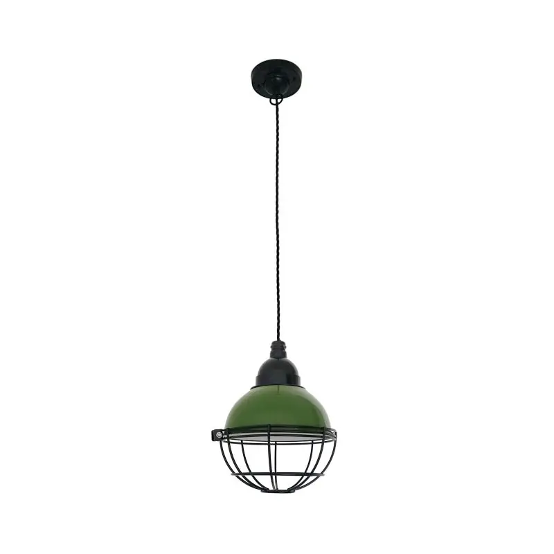 Faro Claire - hanglamp - Ø 16,5 x 14 cm - glanzend groen Geld-Terug-Garantie