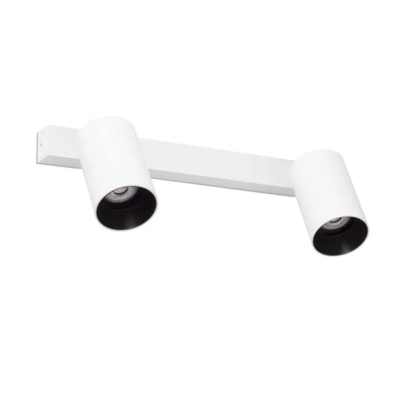 Ambachtelijk Faro Stan - opbouwspot 2L - 33,6 x 13,4 x 3,2 cm - wit