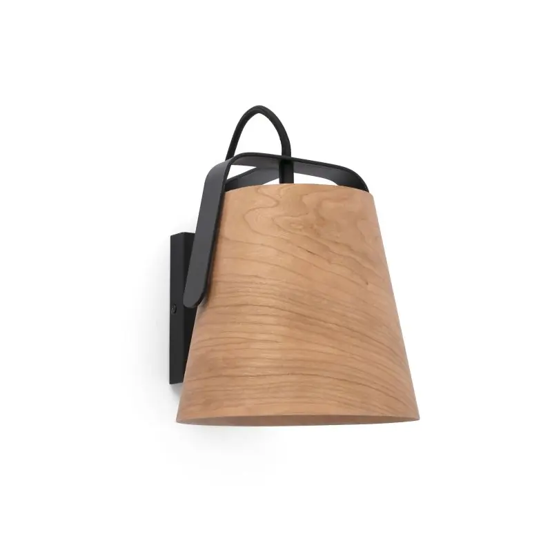 Hete Deal Faro Stood - wandverlichting - 22 x 22 x 20 cm - bruin en zwart