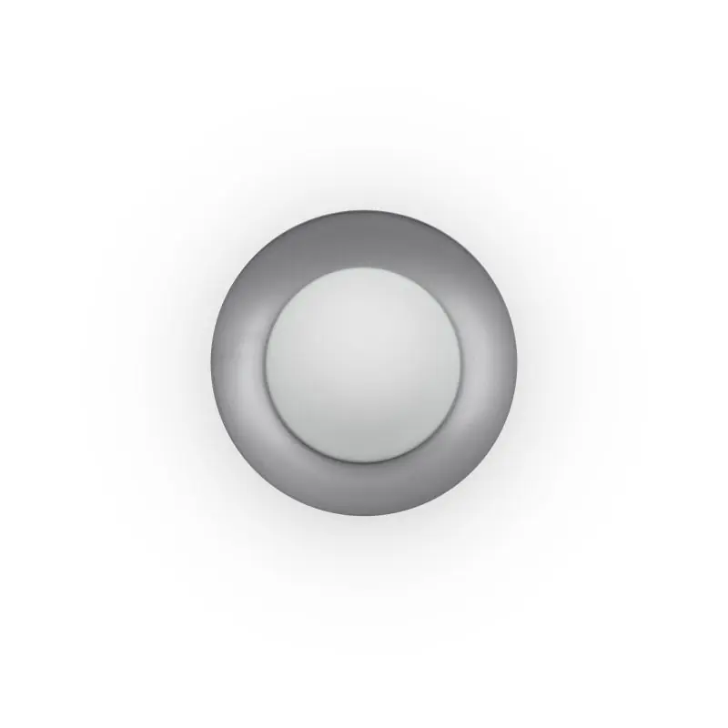 Direct Beschikbaar Faro Side - plafondverlichting - Ø 20 x 9 cm - wit en nikkel