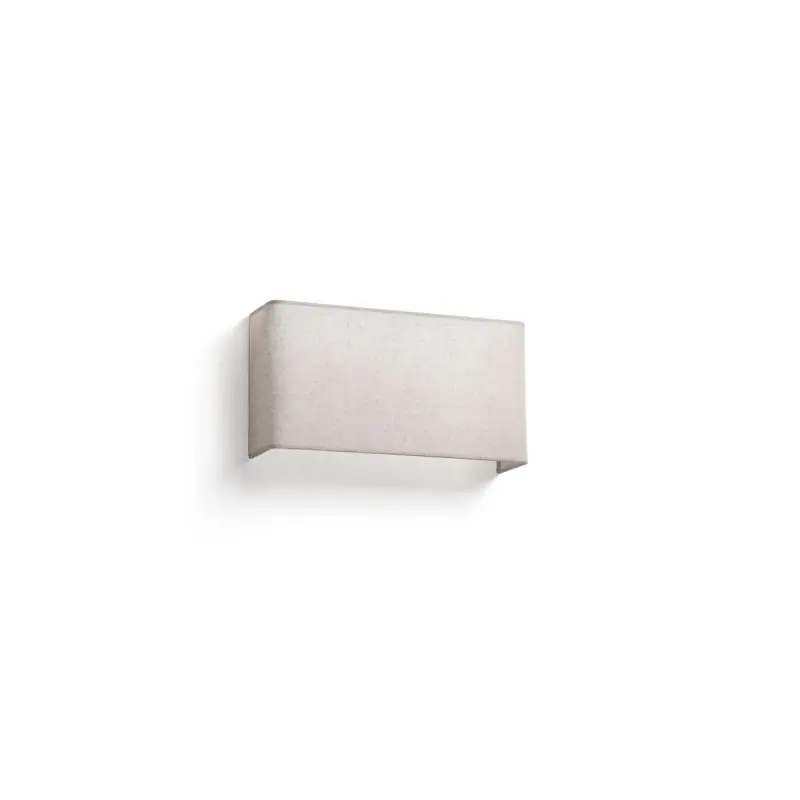 Actieprijs Faro Otton vertical - wandlamp - 10,5 x 20 x 37,5 cm - lichte jute