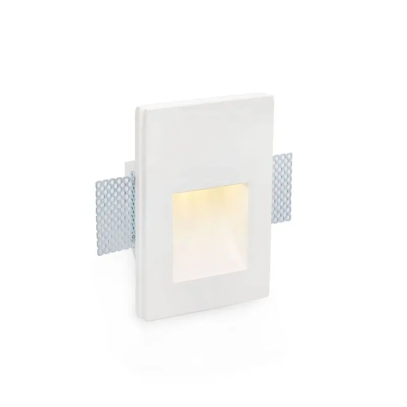 In De Mode Faro Plas - inbouwspot - 145 x 100 mm, 155 x 110 mm inbouwmaat - 1W LED incl. - mat wit