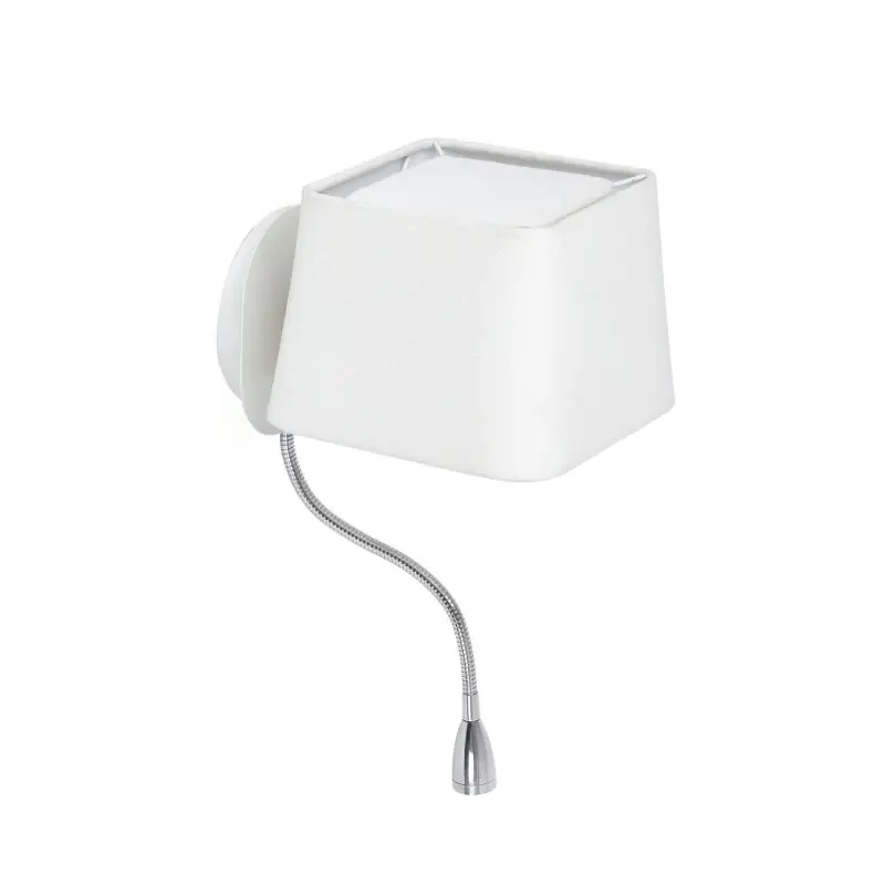 Modern Faro Sweet - wandverlichting met schakelaar - 20 x 24,5 x 45 cm - 1W LED incl. - mat wit
