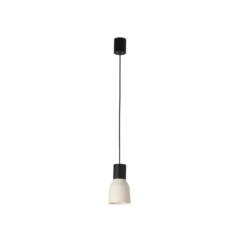 Tijdelijk Beschikbaar Faro Kombo - hanglamp - Ø 12 x 21 cm - beige en zwart