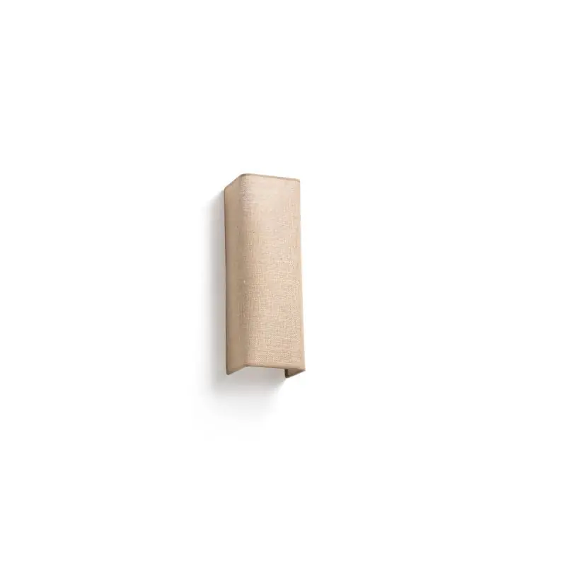 Exclusief Faro Otton long - wandlamp - 10,5 x 12,5 x 37 cm - jute
