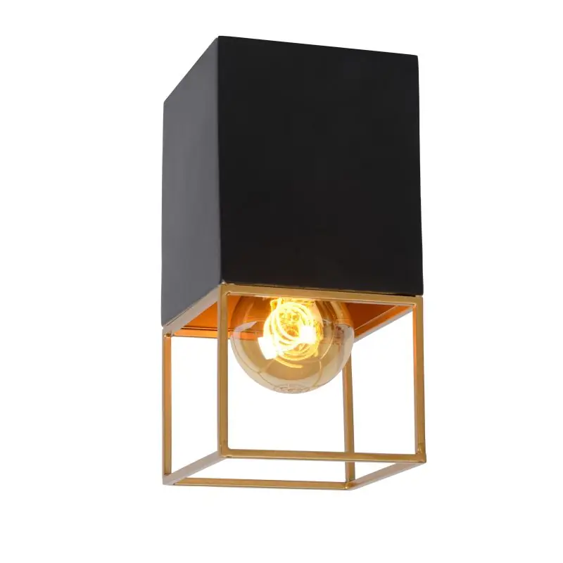 Lucide Rixt - plafondverlichting - 10 x 10 x 18 cm - zwart Gecertificeerd