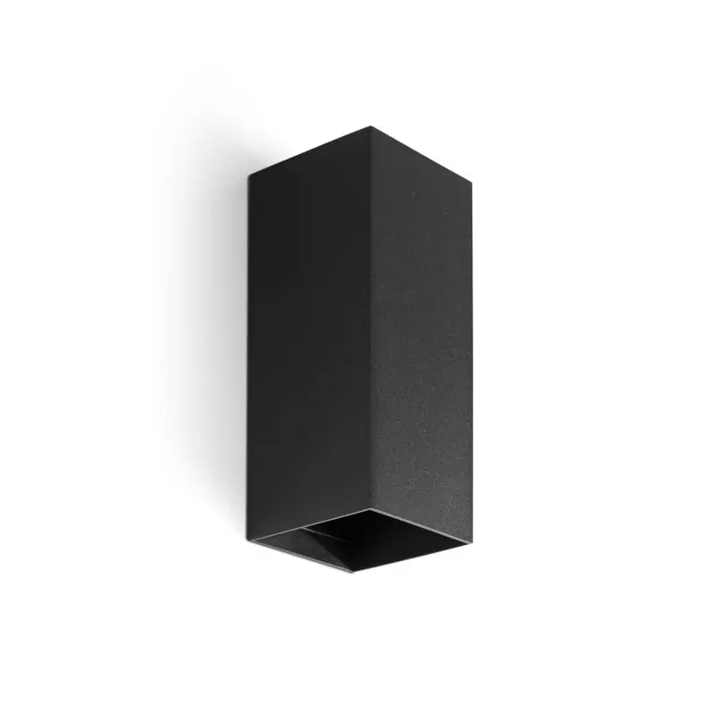 Seizoensaanbieding Faro Lune 2L - wandlamp - 8 x 15,5 x 6,5 cm - zwart