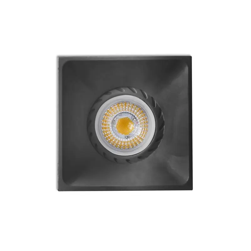 Faro Neon - inbouwspot - 75 x 75 mm, 70 x 70 mm inbouwmaat - mat zwart Nieuwe Collectie