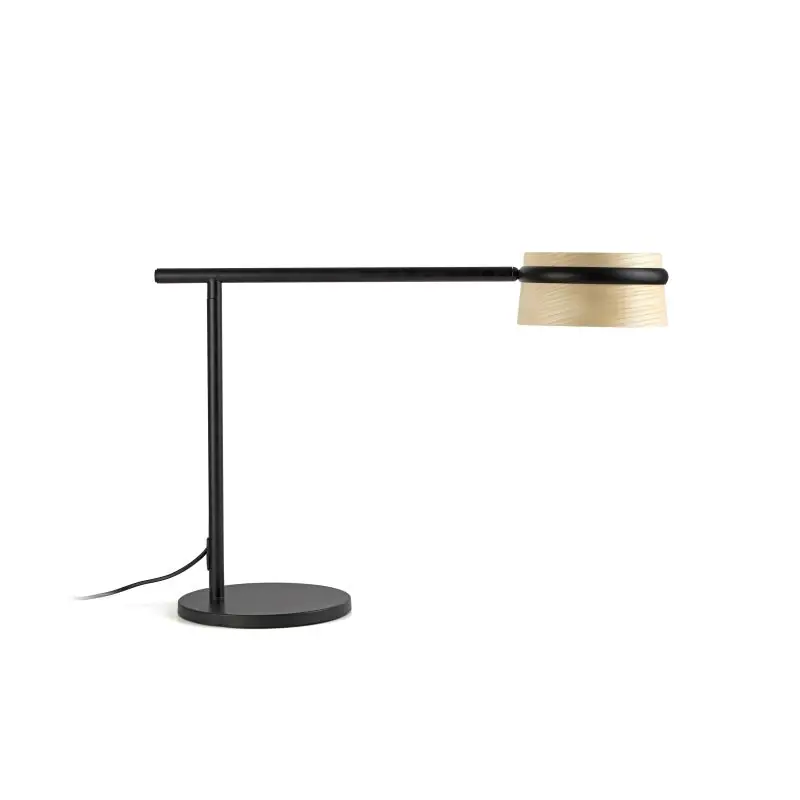 Faro Loop - tafellamp - 65 x 22 x 45 cm - 6W dimbare LED incl. - zwart en lichtbruin Finale Uitverkoop