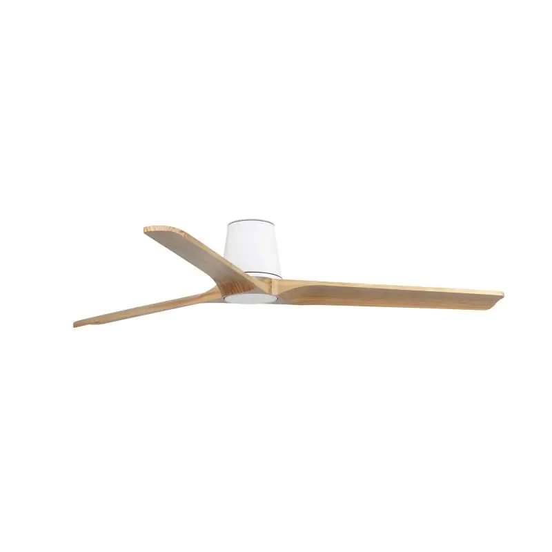 Faro Heywood Tub L - plafondventilator - Ø 132 cm - mat wit en pino Origineel