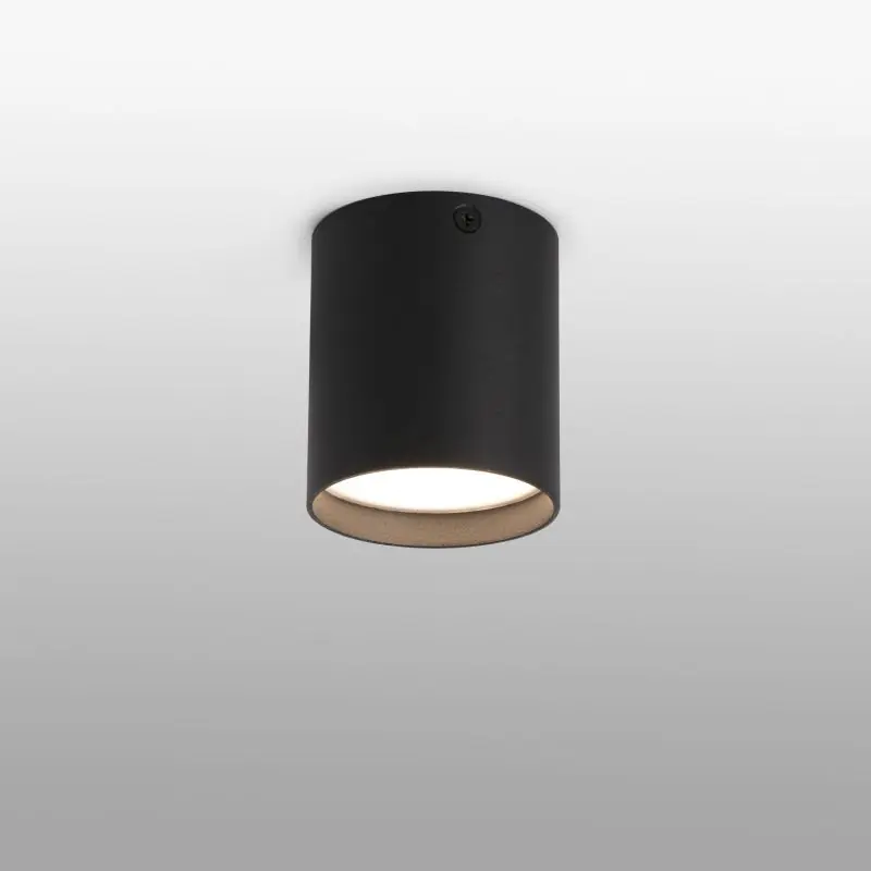 Bulkbestelling Faro Haru - plafondverlichting - Ø 7 x 8 cm - 6W LED incl. - mat zwart