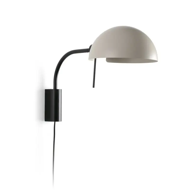 Favoriet Faro Dominica - wandverlichting met schakelaar - 32,9 x 25 x 50,2 cm - mat zwart en beige