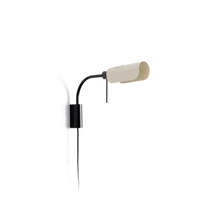 Faro Martinica S - wandverlichting met schakelaar - 47,2 x 8 cm - zwart en beige Authentiek