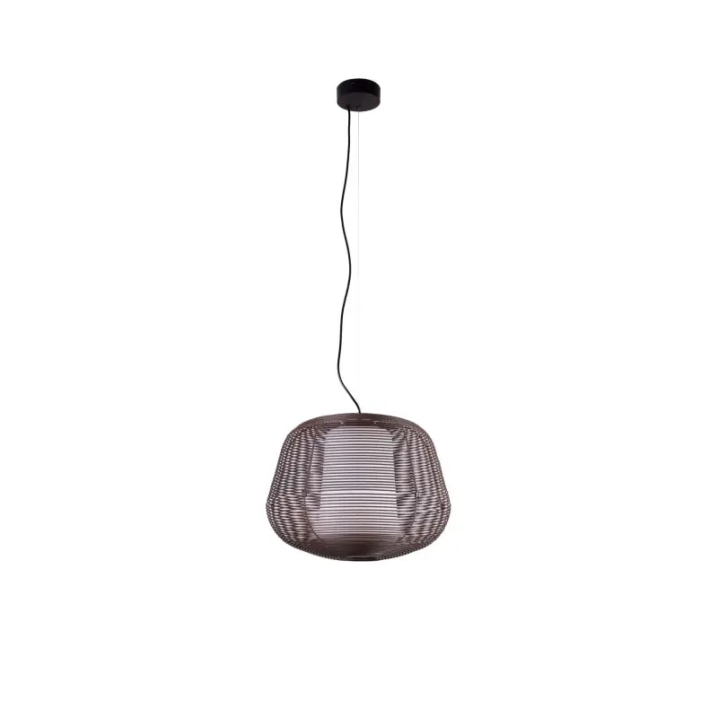 Finale Uitverkoop Faro Nara - hanglamp - Ø 46 x 35,4 cm - IP65 - roestbruin