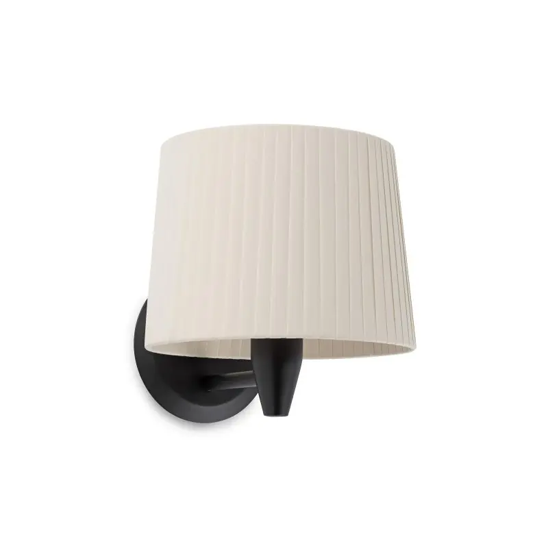 Koopje Faro Samba - wandverlichting - 21,5 x 19 x 17,3 cm - zwart en beige