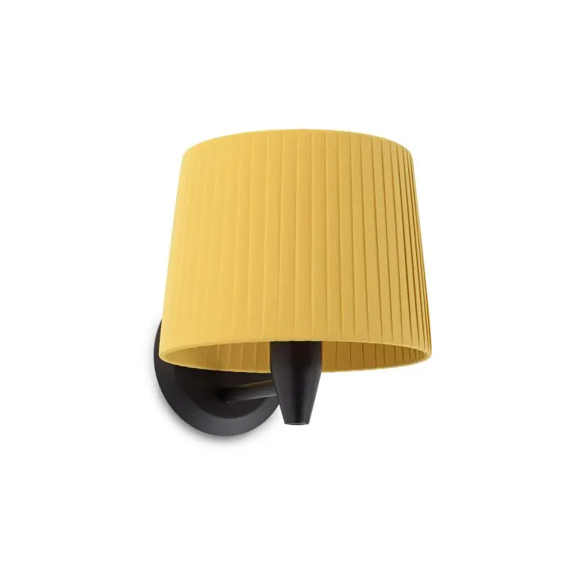 Aanbieding Faro Samba - wandverlichting - 21,5 x 19 x 17,3 cm - geel en zwart