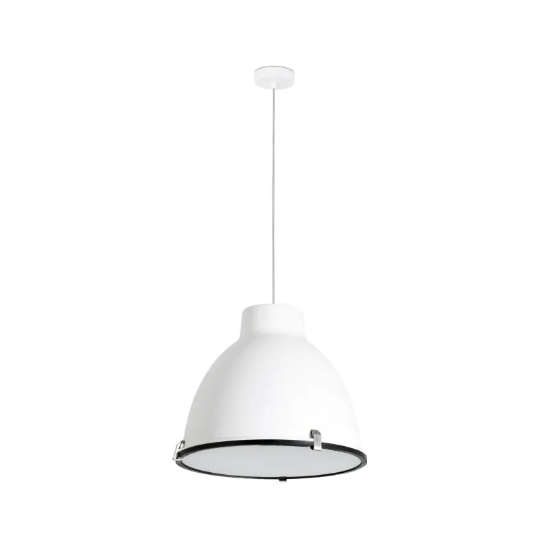 Ambachtelijk Faro Charlotte - hanglamp - Ø 40,2 x 40 cm - mat wit