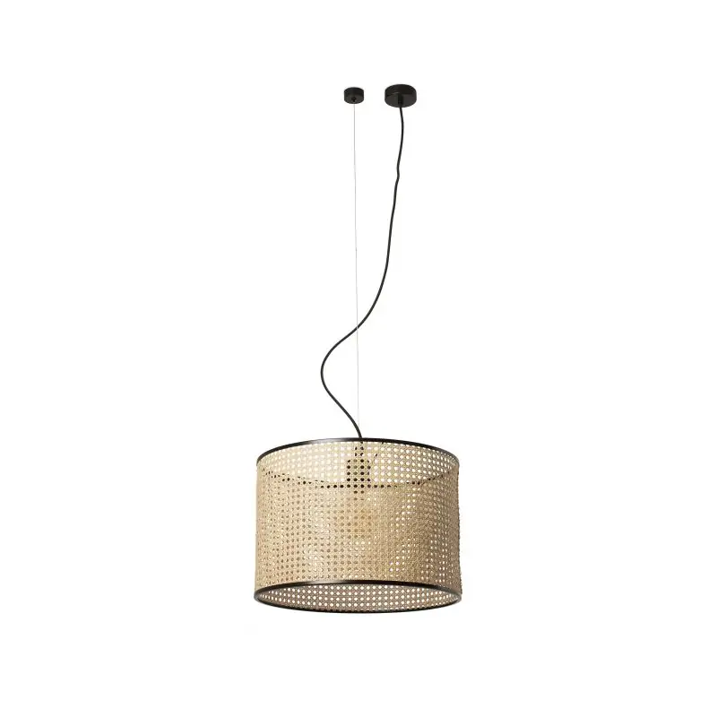 Premium Faro Mambo - hanglamp - Ø 45 x 31 cm - lichtbruin en zwart