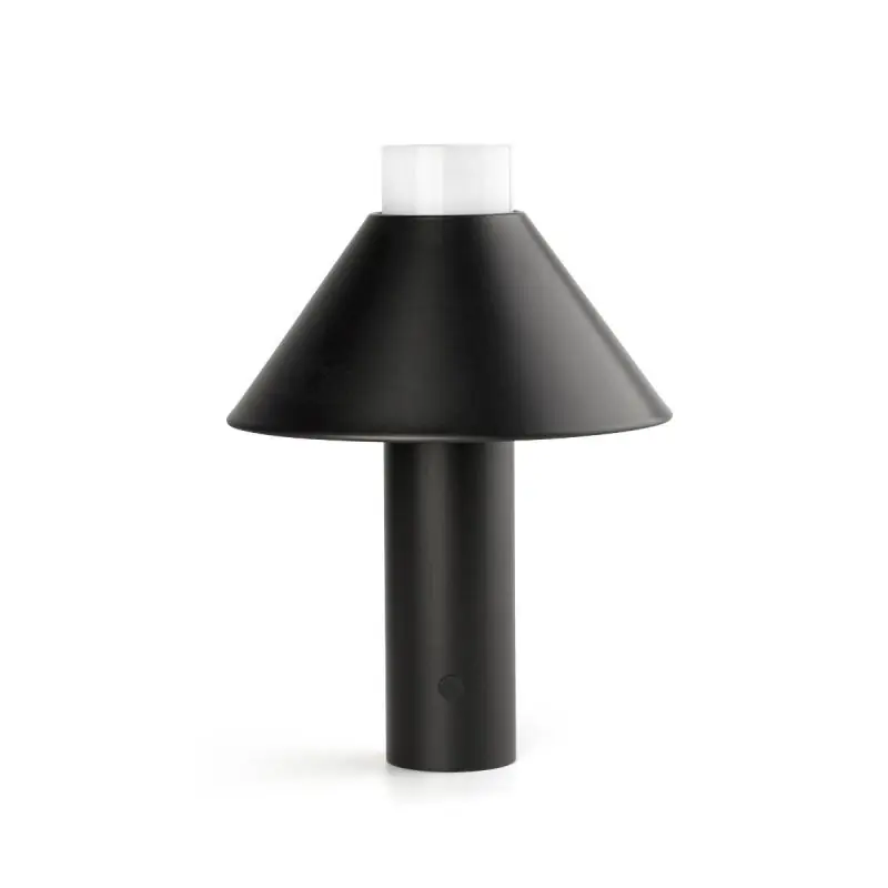 Faro Fuji - buiten tafellamp - oplaadbaar via USB-kabel - Ø 17,5 x 24 cm - 1,5W dimbare LED incl. - IP44 - zwart Nieuwe Collectie