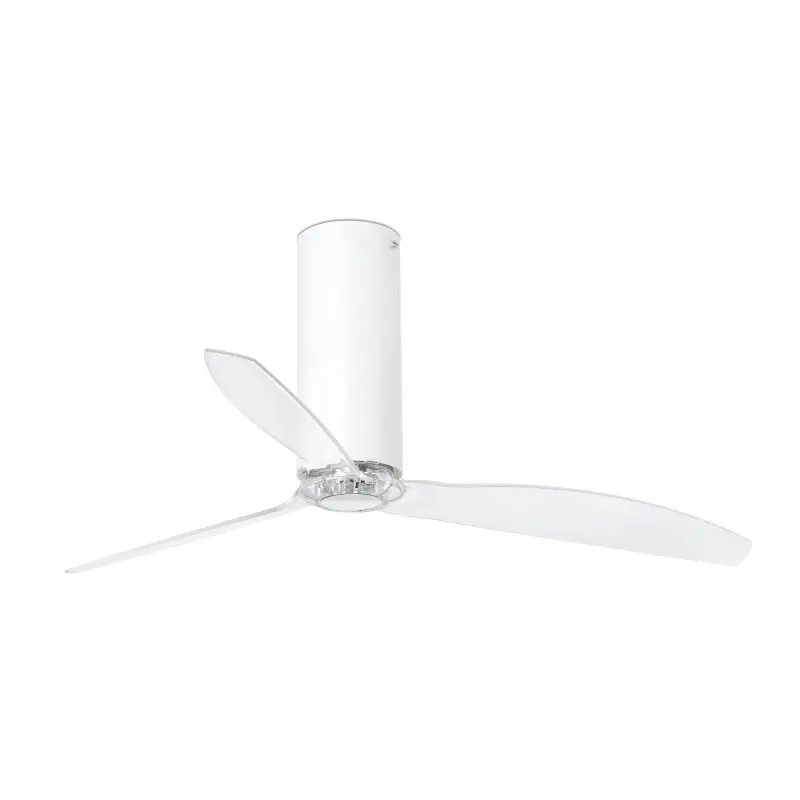 Faro Tube - plafondventilator met afstandsbediening - Ø 128 cm - mat wit en transparant Laatste Versie