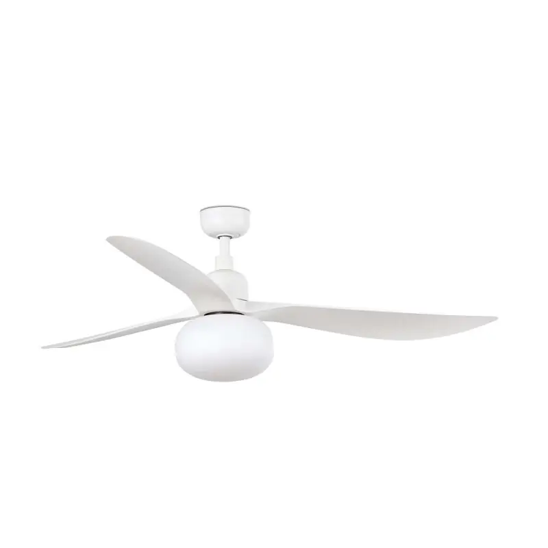 Express Levering Faro Outwood L - plafondventilator met licht en afstandsbediening - Ø 150 cm x 43 cm - IP44 - mat wit