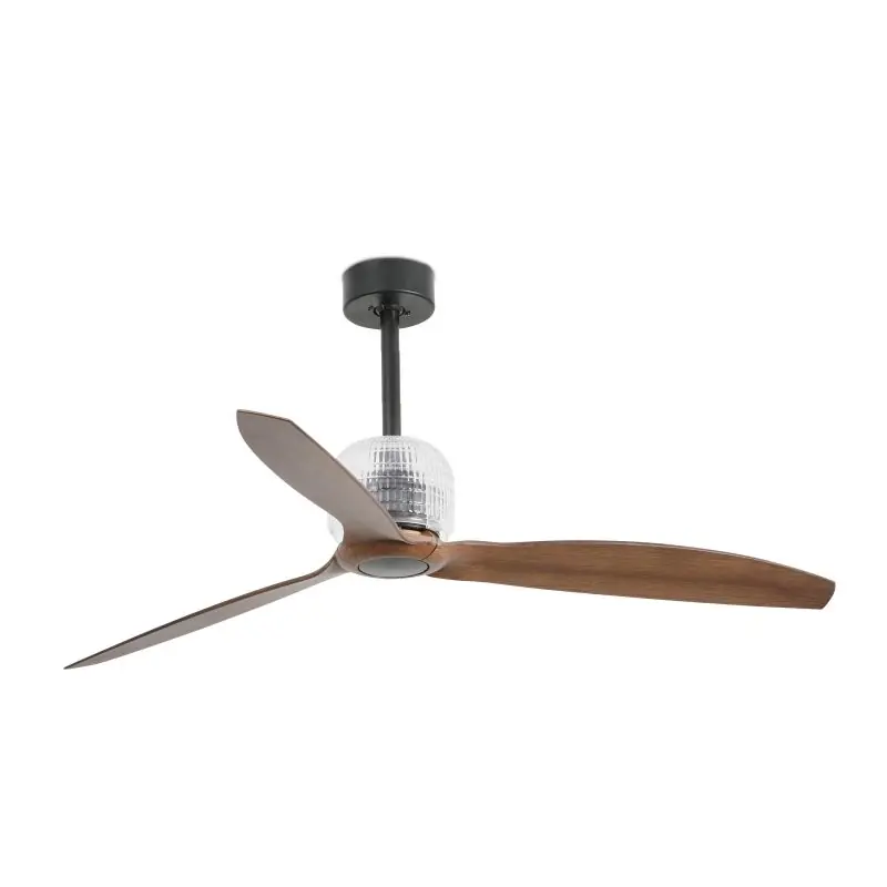 Tijdelijk Beschikbaar Faro Deco Fan - plafondventilator met afstandsbediening - Ø 128 cm - donkerbruin en zwart