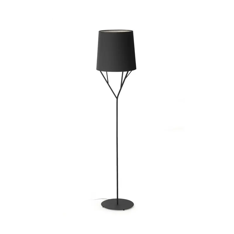 Faro Tree - staanlamp - 167,5 cm - mat zwart Garantie Inbegrepen