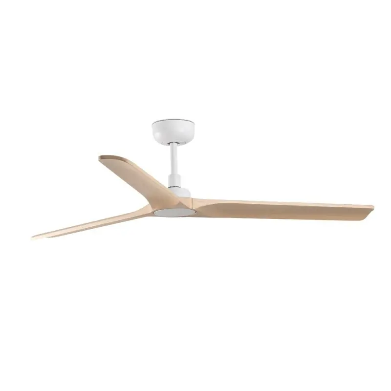 Faro Heywood - plafondventilator - Ø 132 x 190 cm - 6 snelheden - incl. afstandsbediening met timer - wit en hout Exclusief