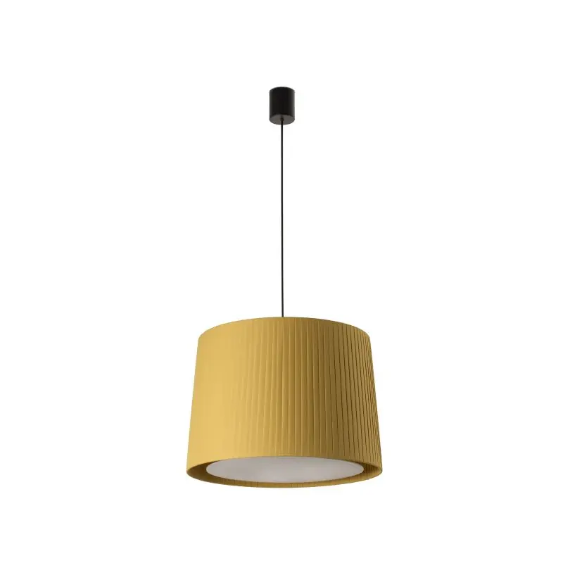 Direct Verzonden Faro Samba - hanglamp - Ø 40 x 30 cm - zwart en geel