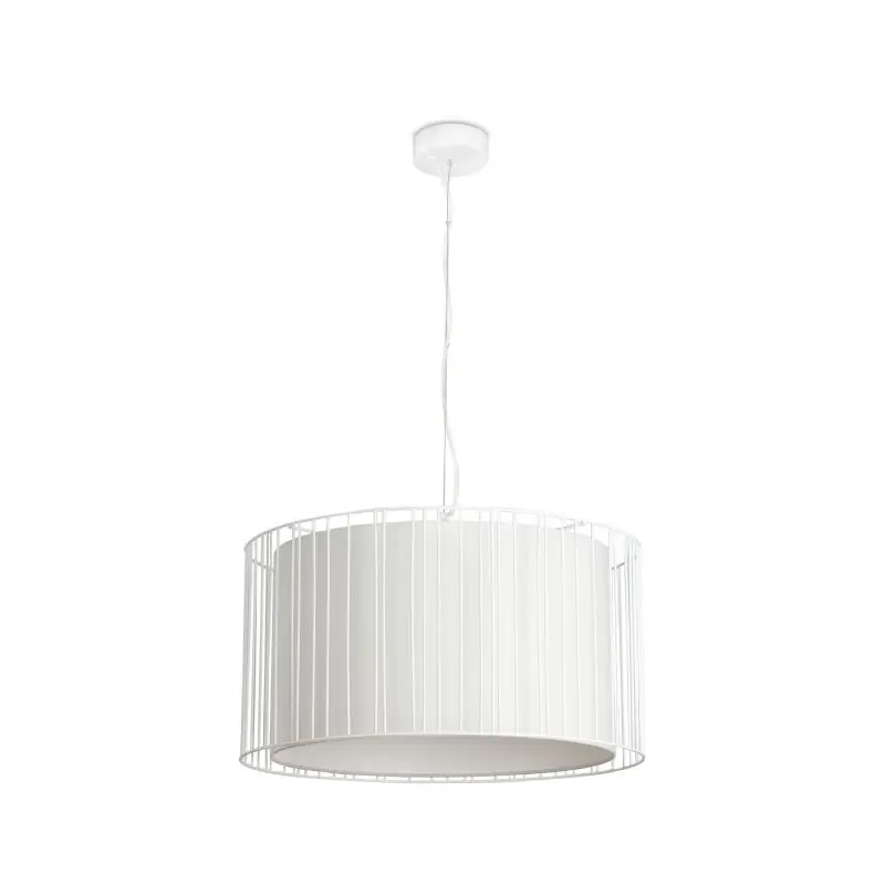 Faro Linda - hanglamp - Ø 50 x 27 cm - mat wit Weekendaanbieding