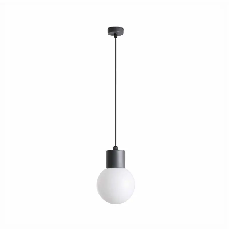Faro Moon - hanglamp - Ø 18 x 153,5 cm - IP44 - donkergrijs Trendy