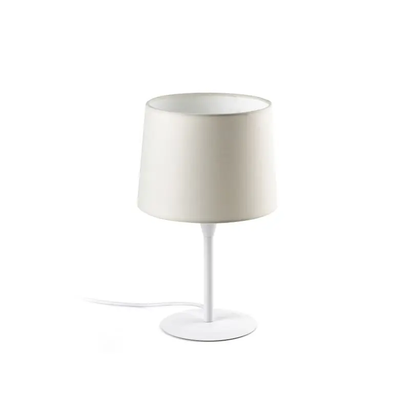 Faro Conga - tafellamp - Ø 21,5 x 44,5 cm - wit en beige Gratis Retour