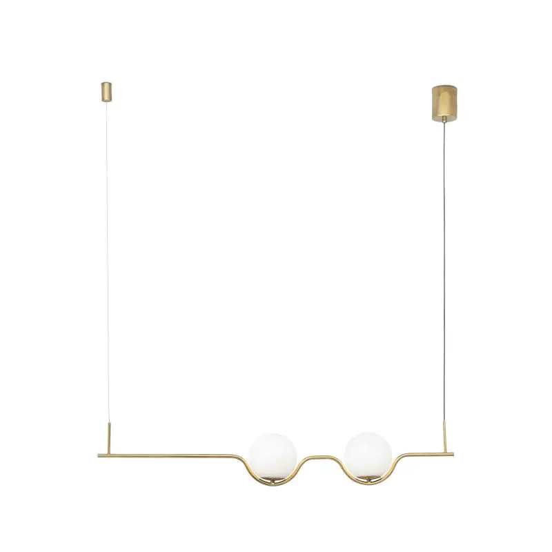 Faro Le Vita - hanglamp - 103 x 8 x 18 cm - 13W LED incl. - glanzend goud Beste Prijs