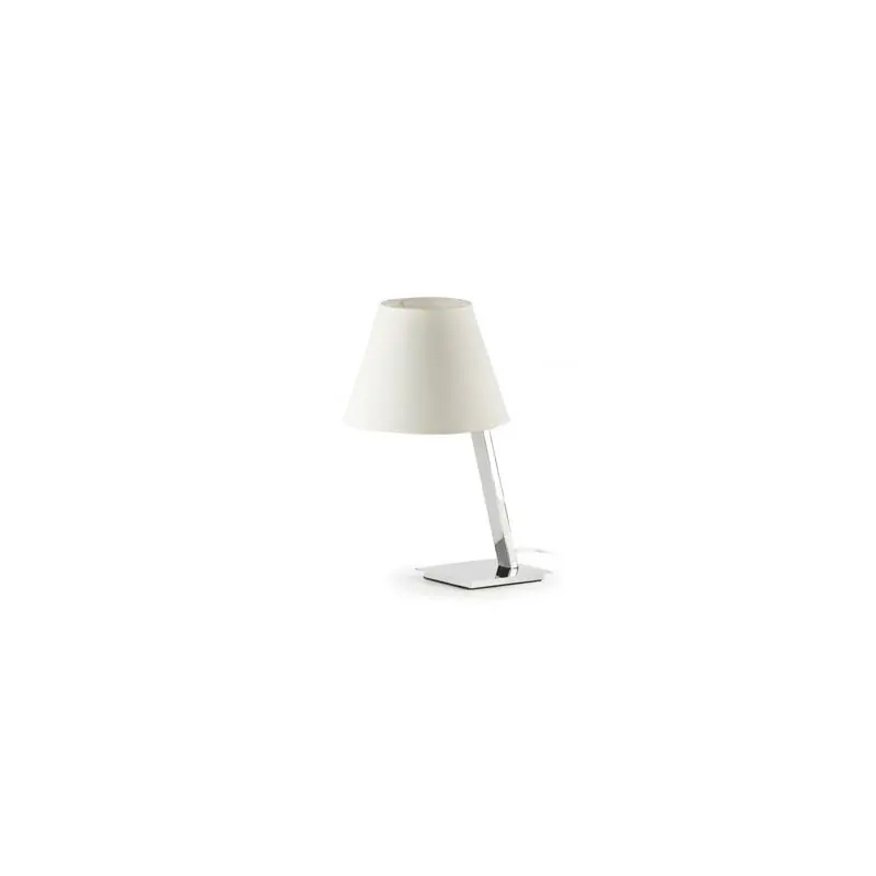 Faro Moma - tafellamp - 30 x 23 x 44 cm - chroom en wit Exclusieve Aanbieding