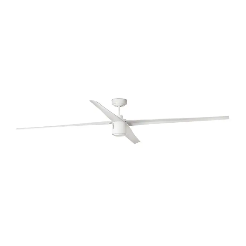 Faro Attos - plafondventilator met licht en afstandsbediening - Ø 213 cm - 18W dimbare LED incl. - wit Finale Uitverkoop