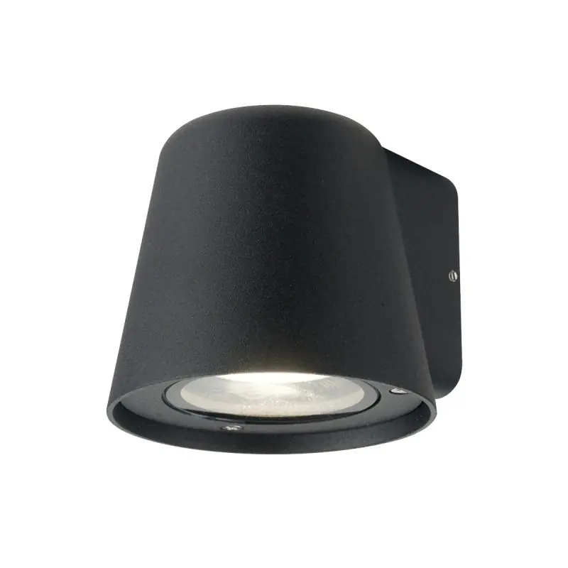 VK Lighting Teichos - buiten wandverlichting - 10 x 11 x 9 cm - IP54 - zwart Meest Verkocht