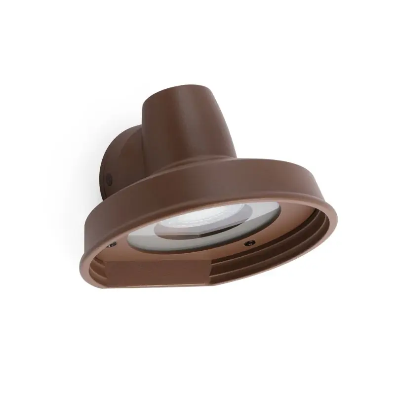 Rechtstreeks Van De Fabrikant Faro Bronx - wandverlichting - 14,4 x 13,3 x 9,6 cm - IP44 - bruin