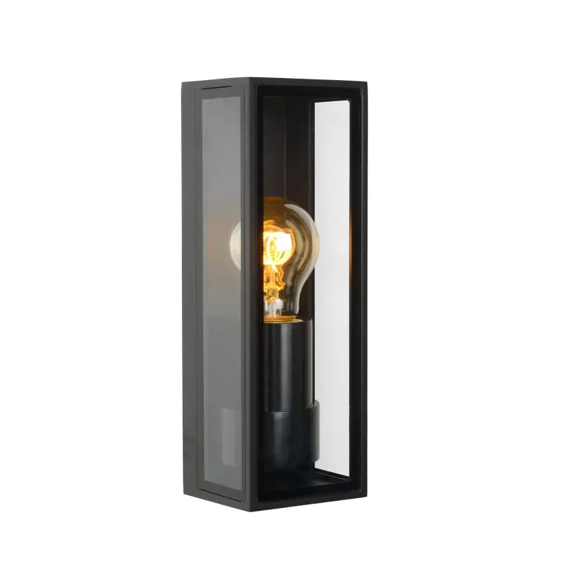 Lucide Dukan - buiten wandverlichting - 8,6 x 9 x 25,8 cm - IP65 - zwart Seizoensaanbieding