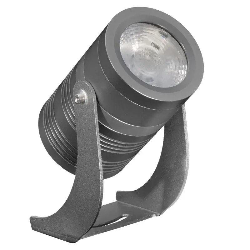 Superprijs Century Italia Blaze - grondspot - 12,4 x 8 x 14,7 cm - 14W LED incl. - IP67 - grijs - warm witte lichtkleur