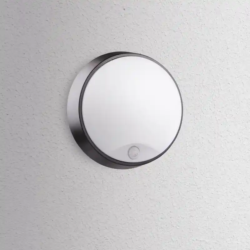 Limited Edition Century Italia Forma - plafond & opbouw wandverlichting - Ø 21,4 x 8 cm - 14W LED incl. - met bewegingssensor - instelbare lichtkleur - IP54 - wit en zwart