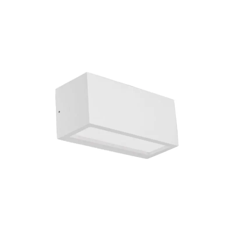 Century Italia Reverso - buiten wandverlichting - 10 x 11 x 25 cm - IP65 - wit Ambachtelijk